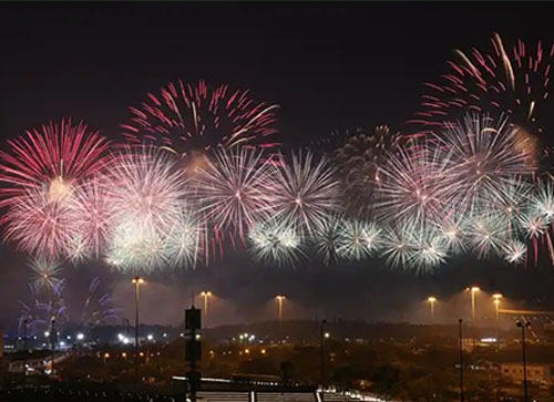 龙港市焰火晚会